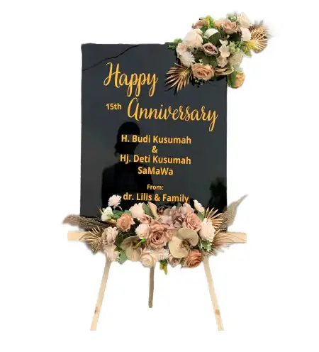 Papan Bunga Akrilik Wedding Venue Jakarta Selatan